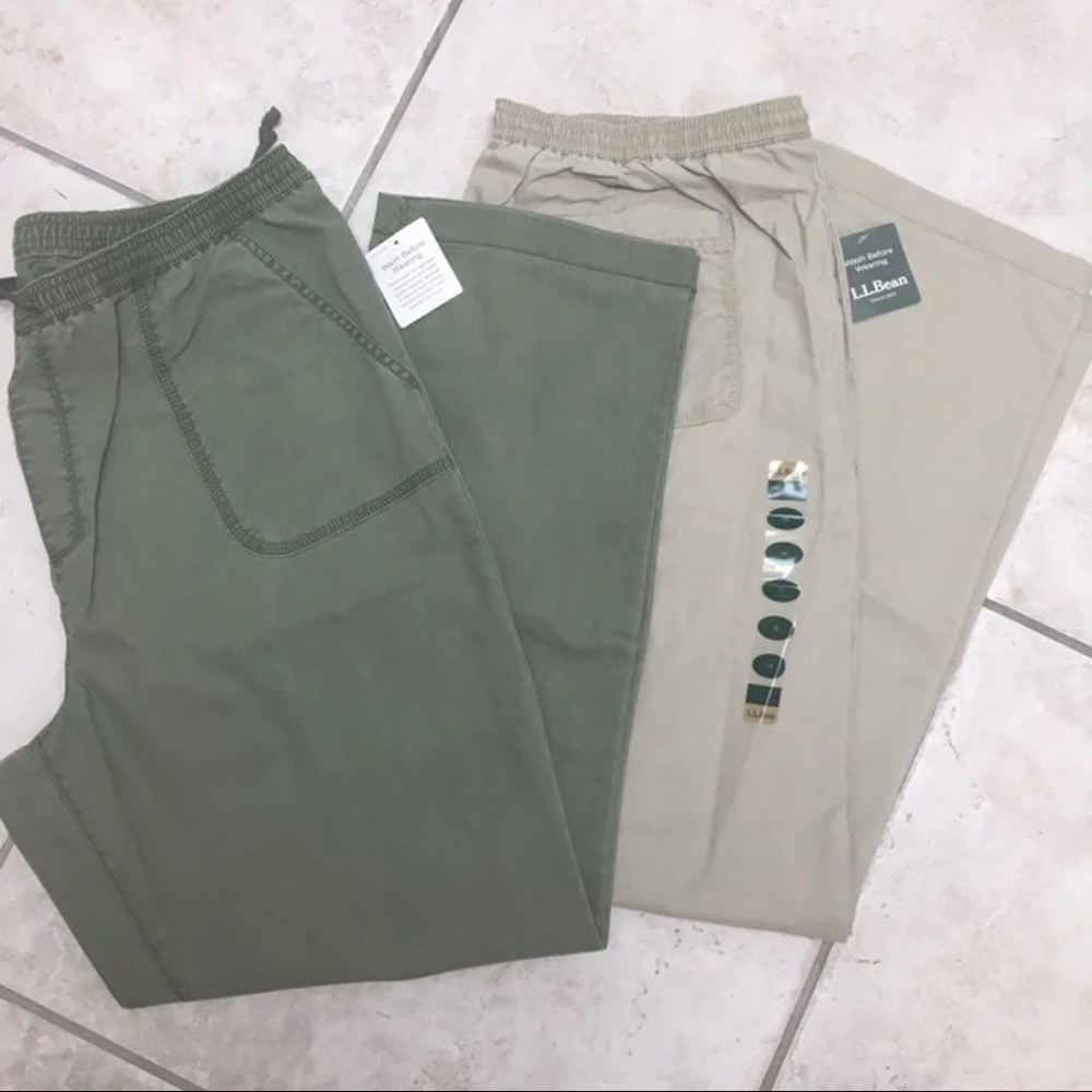 NWT!  2 Pair L.L.Bean Canvas Pants - Size 16